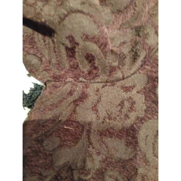 Croft and Barrow Brown Floral Embossed 4 pocket Jacket. Size XL. Grannycore - Picture 8 of 16